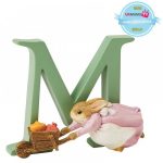 "M" - Cecily Parsley A5005 This charming alphabet letter "M" - Cecily Parsley will make a perfect gift for a child's bedroom, or nursery. Material cast stone