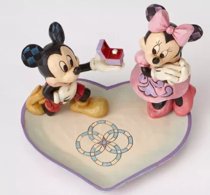 A Magical Moment (Mickey Proposing to Minnie Mouse Figurine) 4055436 disney mickey minnie noivos casamento boda topo de bolo