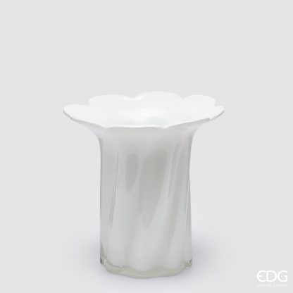 BLOOM VASE H.20 D.21 C4 Cod. 1100465A100 Variation WHITEedg enzo de gasperi vaso bloom jarrón