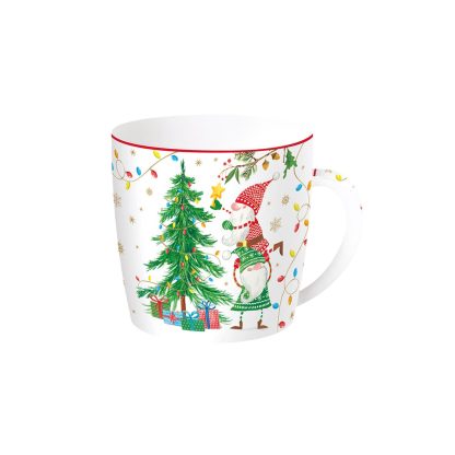 EASY LIFE Easy Life Porcelain mug with Santa Claus "Santa is coming" 350 ml caneca natal navidad Porcelain mug 350 ml in tin box READY FOR CHRISTMAS