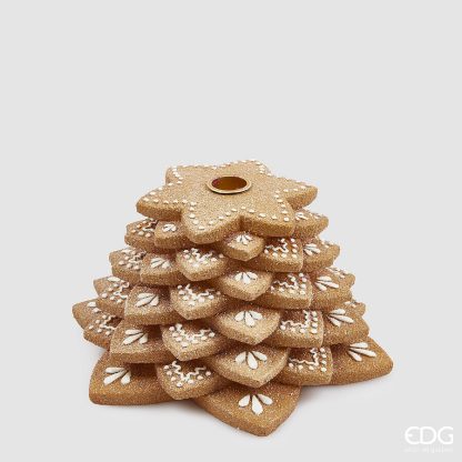 MARZIPAN COOKIE CANDLE HOLDER H.12 D.23 C4 Cod. 4400130A937 edg enzo de gasperi vela massapão