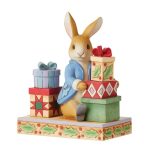 Peter with Presents Figurine 6010689 JIM SHORE PETER RABBIT PEDRITO COELHO