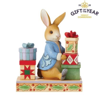 Peter with Presents Figurine 6010689 JIM SHORE PETER RABBIT PEDRITO COELHO