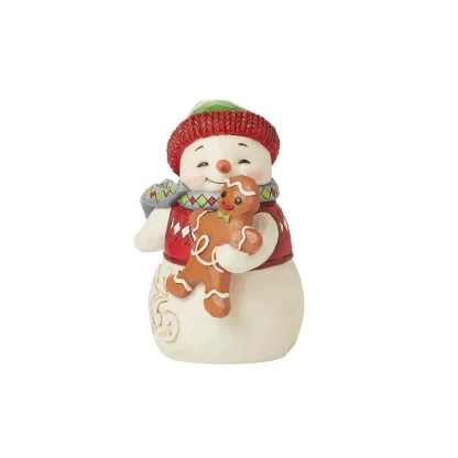 natal santa claus jim shore heartwood creek Snowman with Gingerbread Man Mini - Heartwood Creek by Jim Shore SKU: 6015464