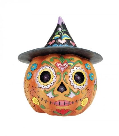 Day of the Dead LED Jack-O-Lantern Figurine 6012753 jim shore halloween heartwood creek