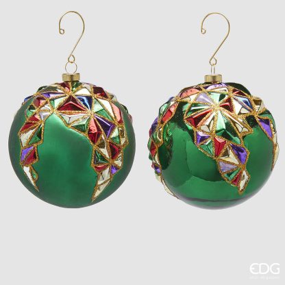 HARLEQUIN BALL DECORATION 2 ASS. D.10 C4 Cod. 6500141A010 edg enzo de gasperi pendente árvore natal bola árbol pendiente colgante