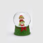 ELF SPHERACLE (3 ASS)H9 D6.5 C3 Cod. 685707,740 Variation GREEN RED edg enzo de gasperi natal globo de neve navidad globo de nieve