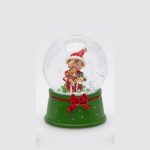 ELF SPHERACLE (3 ASS)H9 D6.5 C3 Cod. 685707,740 Variation GREEN RED edg enzo de gasperi natal globo de neve navidad globo de nieve