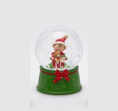 ELF SPHERACLE (3 ASS)H9 D6.5 C3 Cod. 685707,740 Variation GREEN RED edg enzo de gasperi natal globo de neve navidad globo de nieve