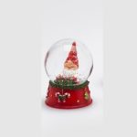 SPHERACQUA GNOME (4ASS)H6 D4.5 C3 Cod. 685708,740 Variation GREEN RED globo de natal duende gnomo bola de nieve duende navidad