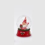 SPHERACQUA GNOME (4ASS)H6 D4.5 C3 Cod. 685708,740 Variation GREEN RED globo de natal duende gnomo bola de nieve duende navidad