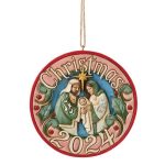 2024 Holy Family Hanging Ornament 6015507 jim shore heartwood creek presépio navidad belén