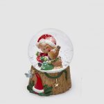 enzo de gasperi edg bola de nieve navidad papá noel globo de neve natal pai natal ELF WATER BALL WITH REINDEER 2 ASS. H.9 D.6.5 C4 Cod. 8100393A999