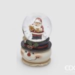 enzo de gasperi edg bola de nieve navidad papá noel globo de neve natal pai natal gingerbread WATER SPHERE SANTA UOMONEVE 2 ASS. H.8 D.4.5 C4 Cod. 8100399A999