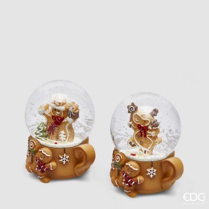 enzo de gasperi papá noel globo de neve natal navidad bola de nieve WATER SPHERE CUP WITH MENONEVE AND REINDEER 2 ASS. H.9 D.6.5 C4 Cod. 8100404A937