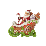 enesco jim shore heartwood creek pai natal papá noel Gingerbread Sleigh 6015409