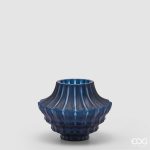 ISEN VASE H.21 D.27 C4 Cod. 1100339A882 Variation DARK BLUE edg enzo de gasperi jarrón tarro taça jarra jarro vaso vidro