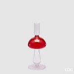 MUSHROOM CANDLE HOLDER H.23 D.9.5 C4 Cod. 4400160A140 Variation WHITE RED edg enzo de gasperi cogumelo fungo vela