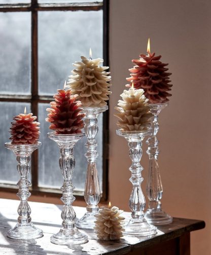 PINE CONE CANDLE H.13.5 D.11 C4 Cod. 6100158A976 edg enzo de gasperi pina piña pinha pinheiro vela