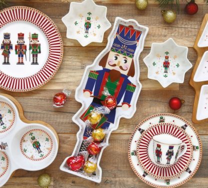 piatto prato plato nutcracker natal navidad easy life Porcelain serving platter 36,5×14 cm NUTCRACKER r2184