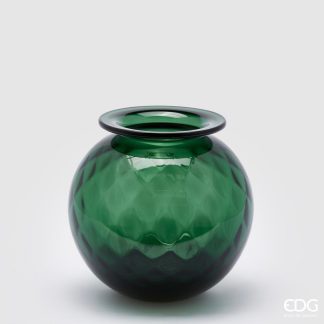 OPIUM VASE H19 D20 C3 Cod. 107535,860 Variation DARK GREEN edg enzo de gasperi jarrón taza taça jarro jarra vaso VASE VASE