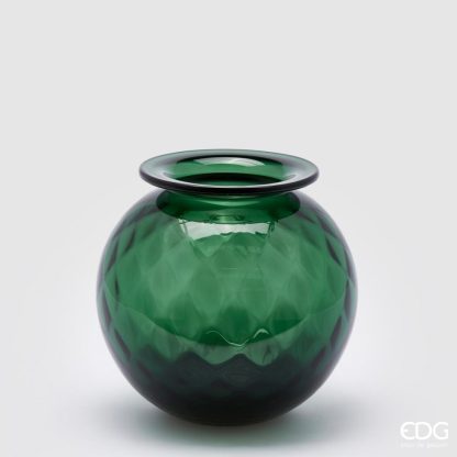 OPIUM VASE H19 D20 C3 Cod. 107535,860 Variation DARK GREEN edg enzo de gasperi jarrón taza taça jarro jarra vaso VASE VASE