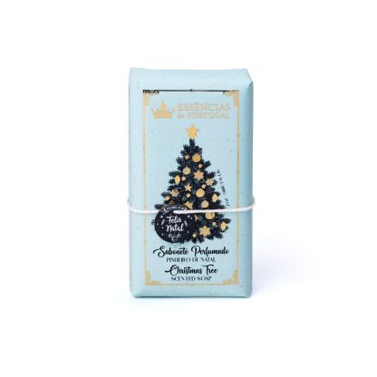 Sabonete 200gr O Brilho do Natal: Azul (Pinheiro de Natal) - Aroma: Pinheiro de Natal - Marca: Essências de Portugal