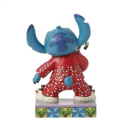 Christmas PJs Stitch Figurine 6015008~disney traditions jim shore natal ohana stitch