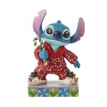 Christmas PJs Stitch Figurine 6015008~disney traditions jim shore natal ohana stitch