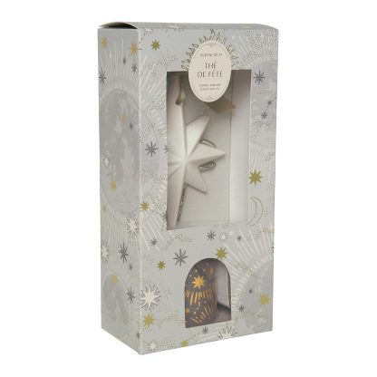 Coffret diffuseur de parfum d'ambiance et décor parfumé Fête Céleste - Thé de Fête mathilde m gesso yeso natal navidad