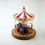 Karussell mit Ballons, Rentier und Kutsche 64115 music box carrossel feira natal navidad music box