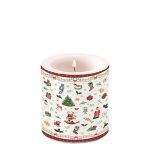 Candle small Ornaments all over red Article number 39214765 vela natal navidad nv