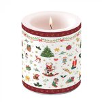 Candle medium Ornaments all over red Article number 39314765