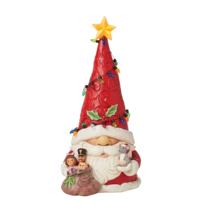 Santa Gnome with Lights 6015474 Gingerbread Gnome Figurine 6015435 jim shore heartwood creek natal pai natal papá noel gnomo duende