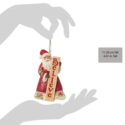 Santa "Believe" Hanging Ornament 6015512