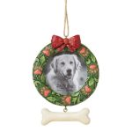 Dog Wreath Pet Hanging Ornament 6015516 pendente jim shore heartwood creek natal navidad