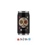 Insulated Can 280ml Black A-1872 carraga térmica termo les artistes A-4301 SKULL