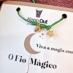 Bracciale Filo Magico con Charms pulseira trevo dedal sorte protecção keep out italiano starlight