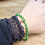 Pulseira Petra com Dedal: Verde Bracciale Jaipur keep out dedal jaipur dedal sorte PETRA