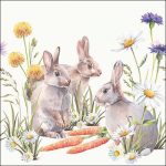 Napkin 33 Carrot treat FSC Mix Article number 23318250 ambiente nv guardanapos páscoa mesa servilletas conejos