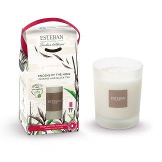 Vela 180gr em Caixa Oferta: Incenso e Chá Preto / Encens et Thé Noir