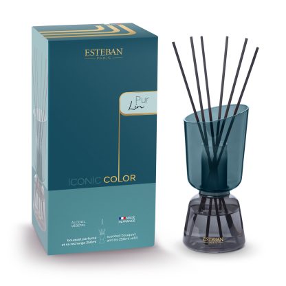 ICONIC COLOR Refillable Scented bouquet 250ml Pur esteban paris parfums mikado difusor iconic Lin