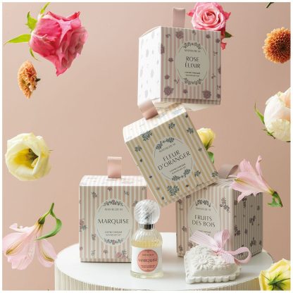 Coffret Les Intemporelles en Fleurs parfum d'ambiance 30 ml et décor parfumé - Marquise
