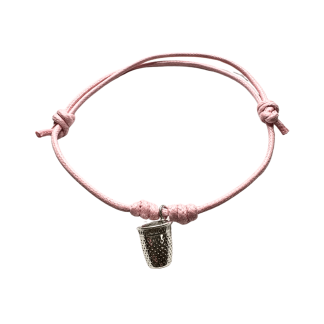 Bracciale Cotton pulseira dedal keep out sorte protecção