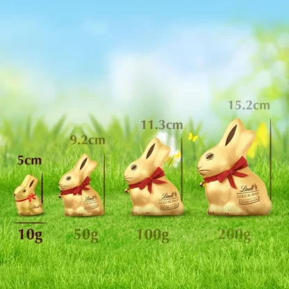 GOLD BUNNY Leche 100g - Lindt lindt chocolate coelho páscoa GOLD BUNNY Mini Chocolate con leche 5 x 10g - Lindt