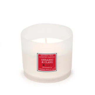 Vela Vaso Arenado Geranio & Clavo 200 g cereria mollá