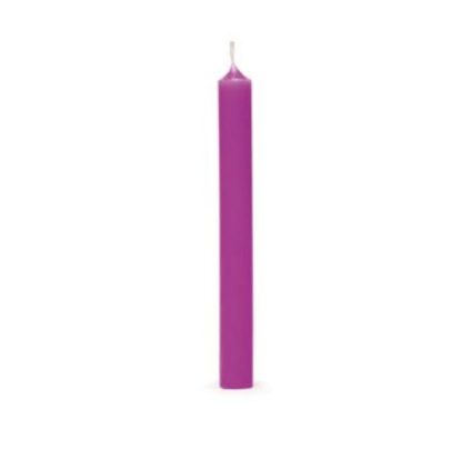 bugia cereria mollá vela jantar colorida violeta