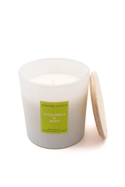 Vela XL de Citronela e Menta, Coleção Verão. CERERIA MOLLA 1899 loja. Marca: Cerería Mollà 1899 v1301