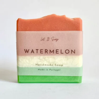Sabonete Artesanal - Watermelon melancia sabonete jábon artesanal let it soap sandia