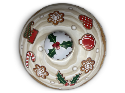 Lata Cupcake Grande de Natal: Tartan Base